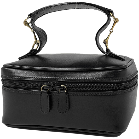 バッグ GUCCI Horsebit Black Leather Vanity Bag Gucci | Bags | Gucci Horsebit Vanity Bag Makeup Cosmetics Leather